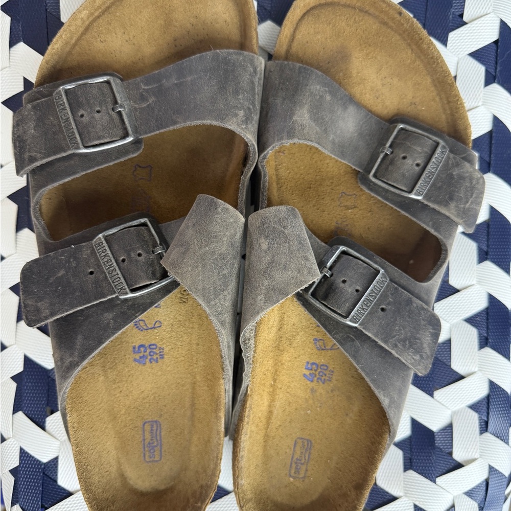 Birkenstock Charcoal Double Strap Sandals